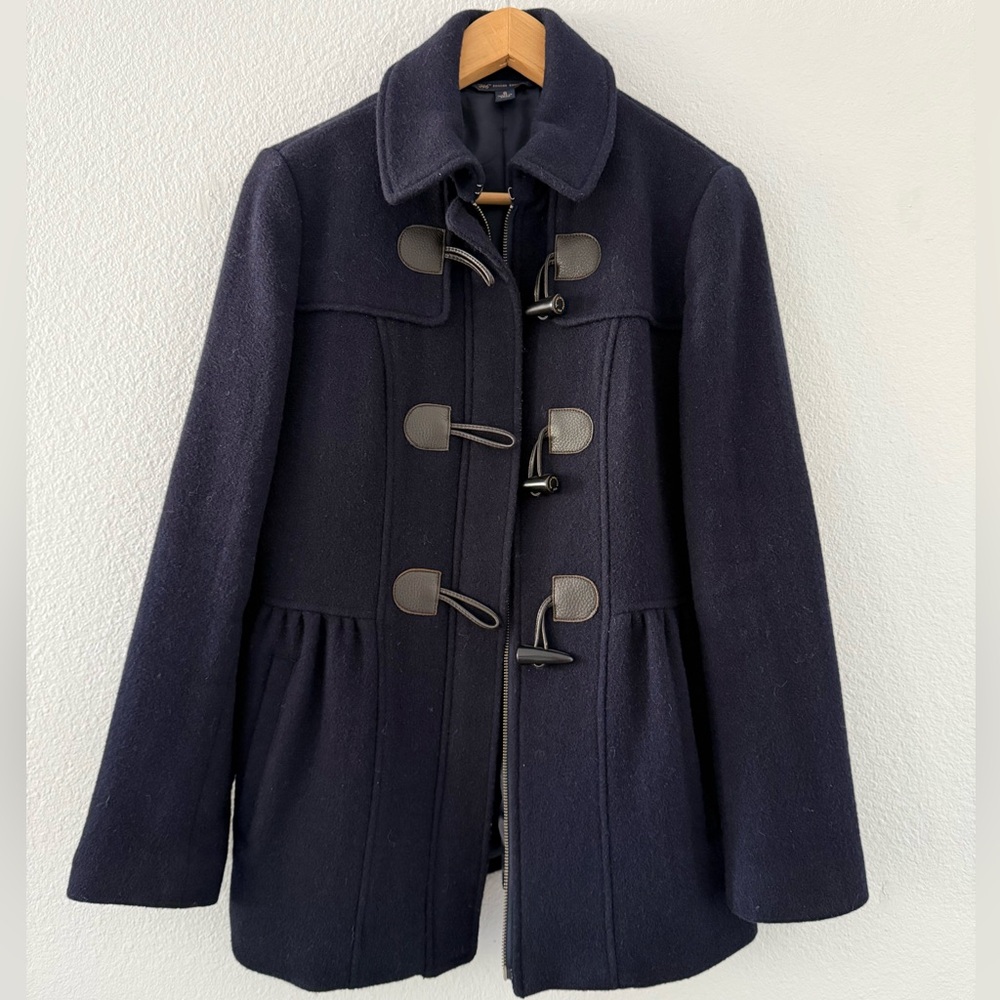 Brooks Brothers Dark Blue Toggle Pea Coat